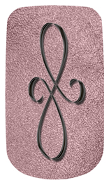 DAROYAL 601 BK SH OR Black Scroll Shimmer Orchid Background